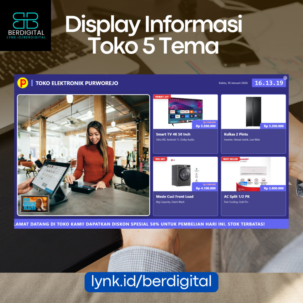 Display Informasi Toko Full 5 Template (APK+File)