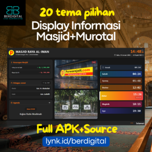 Display Informasi Masjid dengan Jadwal Sholat Plus Murotal Full APK