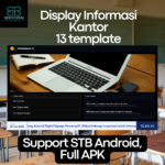 Aplikasi Display Informasi Kantor Support STB Android, Laptop, Smart TV