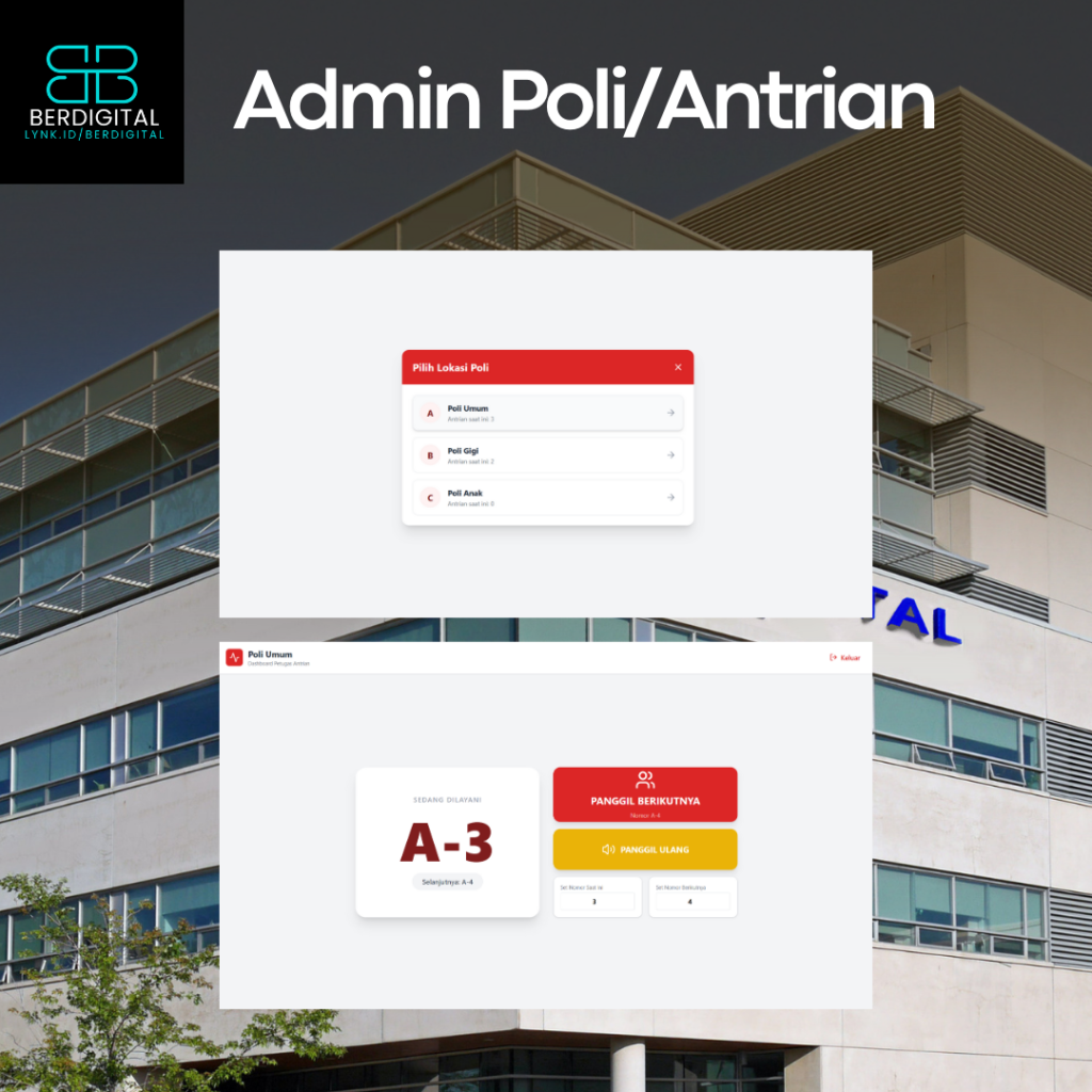 Aplikasi Antrian Rumah Sakit/Klinik dengan Voice