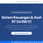 Jimpitlur.web.id, Solusi Digital Pengelolaan Keuangan dan Aset Warga RT 06 RW 01 Cangkreplor